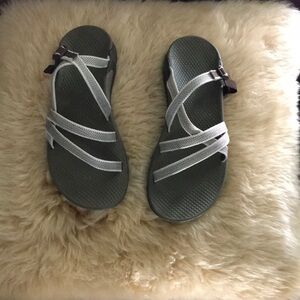 Chaco slip on sandals, tan/brown, size 8